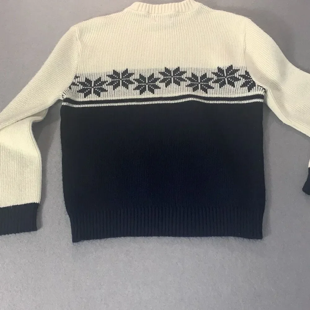 Vintage Kingsport Men’s Acrylic Sweater Size XL Cream‎ Blue